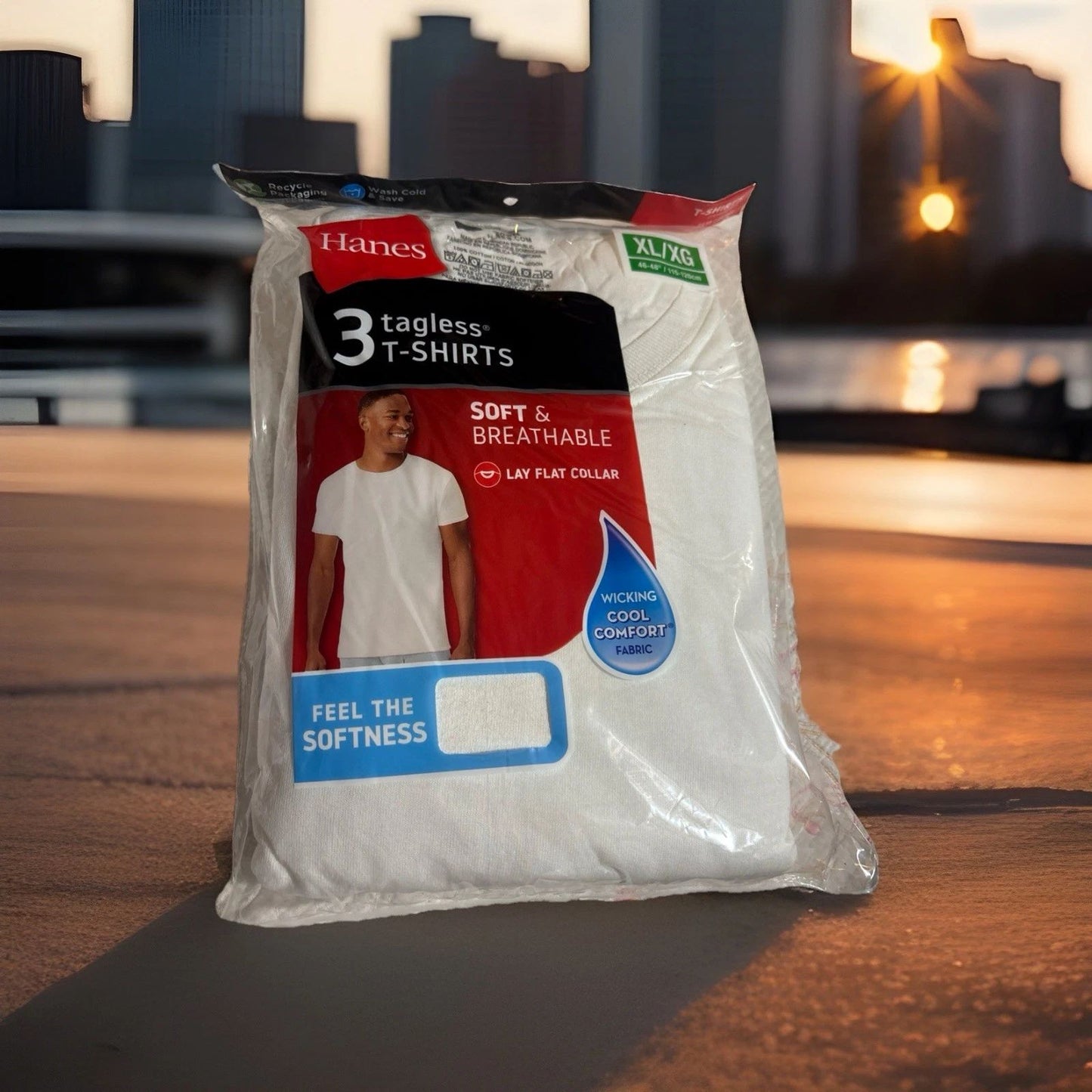 Hanes White Tagless Crew Undershirts Tshirts Mens XL White 3 Pack NWT Unisex T-shirt, Sweatshirt, Hoodie, Long Sleeve Tee - T-Shirt, Sweatshirt, Hoodie