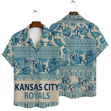 Kansas City Royals Island Patterns Hawaiian Shirt Unisex T-shirt, Sweatshirt, Hoodie, Long Sleeve Tee - T-Shirt, Sweatshirt, Hoodie
