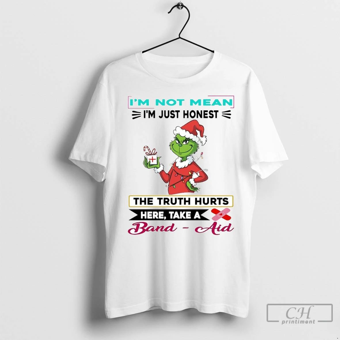 Premium Grinch Im Not Mean Im Just Honest The Truth Hurts Christmas Unisex T-shirt, Sweatshirt, Hoodie, Long Sleeve Tee - T-Shirt, Sweatshirt, Hoodie