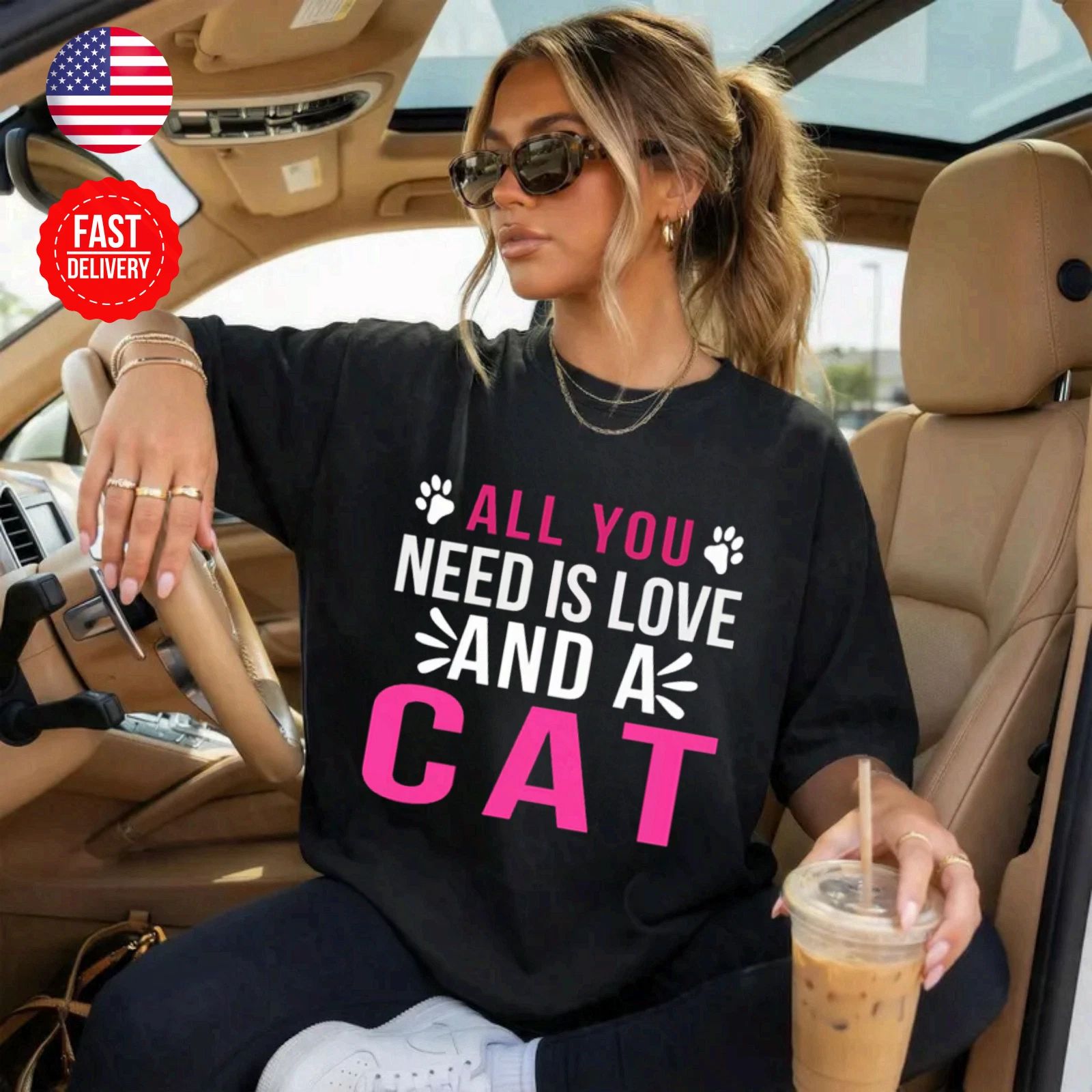 Need Love Cat T-Shirt Cute Kitty Lover Gift Graphic Tee S-4XL Unisex T-shirt, Sweatshirt, Hoodie, Long Sleeve Tee - T-Shirt, Sweatshirt, Hoodie
