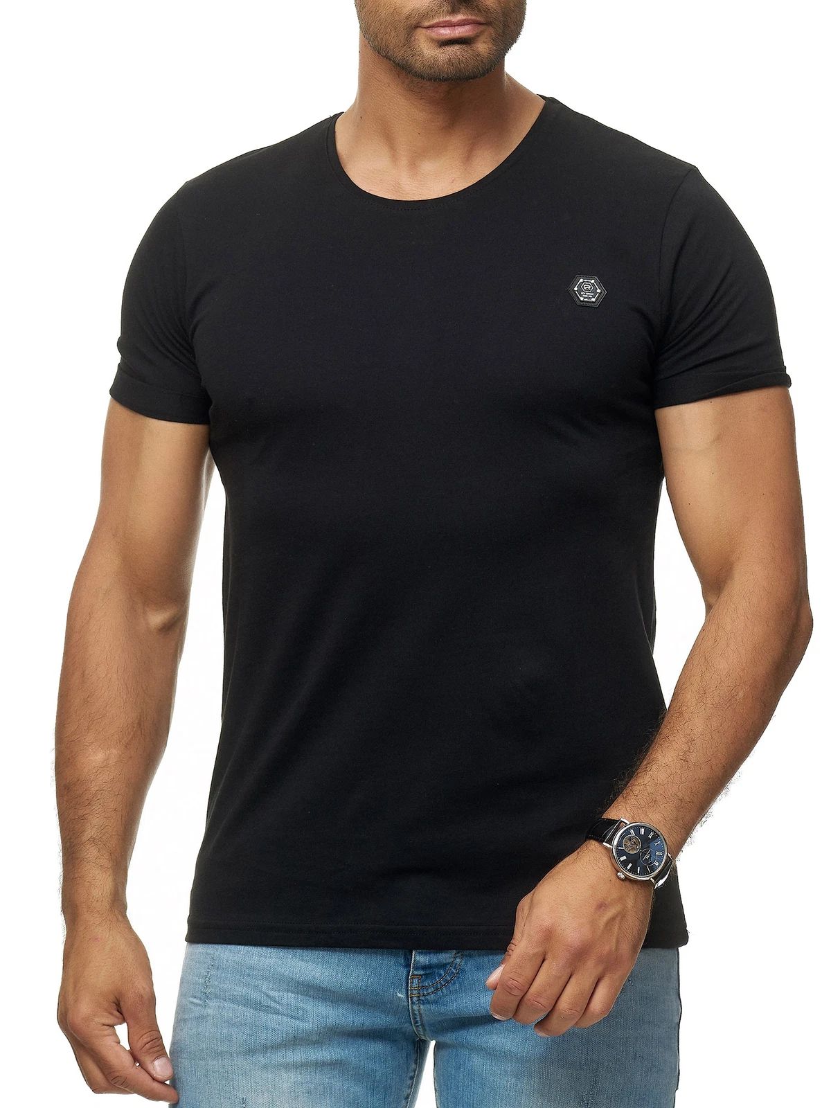 Redbridge Mens T-Shirt Basic Shirt Short Sleeve Tshirt Roll Up Cotton M1303 Unisex T-shirt, Sweatshirt, Hoodie, Long Sleeve Tee - T-Shirt, Sweatshirt, Hoodie