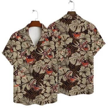Detroit Tigers Tropical Jungle Hawaiian Shirt Unisex T-shirt, Sweatshirt, Hoodie, Long Sleeve Tee - T-Shirt, Sweatshirt, Hoodie