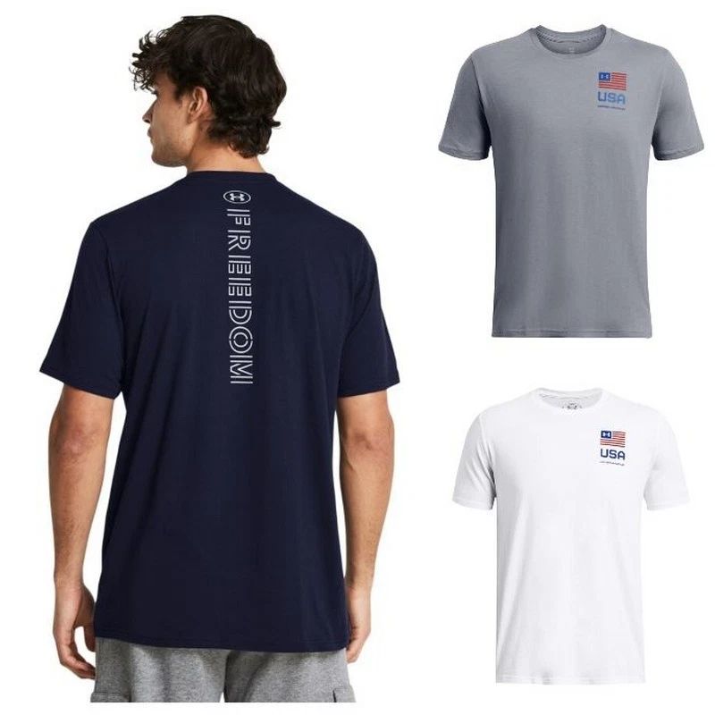 Under Armour 1382974 Men's UA Freedom USA Left Chest Amp Short Sleeve T-Shirt Unisex T-shirt, Sweatshirt, Hoodie, Long Sleeve Tee - T-Shirt, Sweatshirt, Hoodie