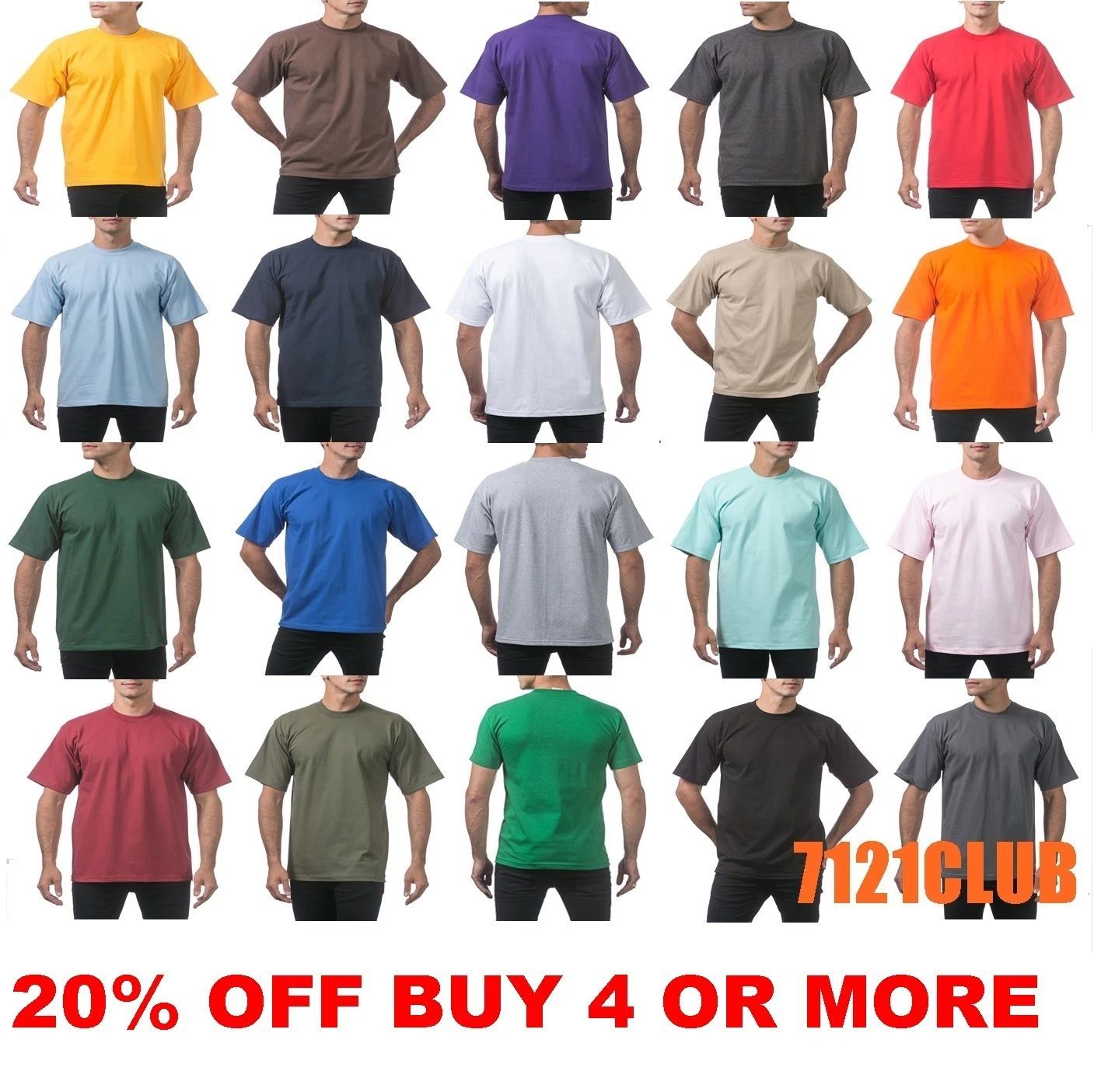 PRO CLUB HEAVYWEIGHT T SHIRTS PROCLUB MENS PLAIN SHORT SLEEVE BIG AND TALL M-7XL Unisex T-shirt, Sweatshirt, Hoodie, Long Sleeve Tee - T-Shirt, Sweatshirt, Hoodie