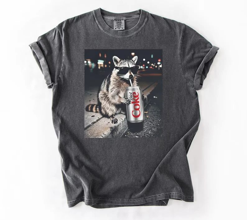 Raccoons Diet Coke T-shirts, Funny Meme Genz Dank Raccoons, Trendy Shirt Unisex T-shirt, Sweatshirt, Hoodie, Long Sleeve Tee - T-Shirt, Sweatshirt, Hoodie