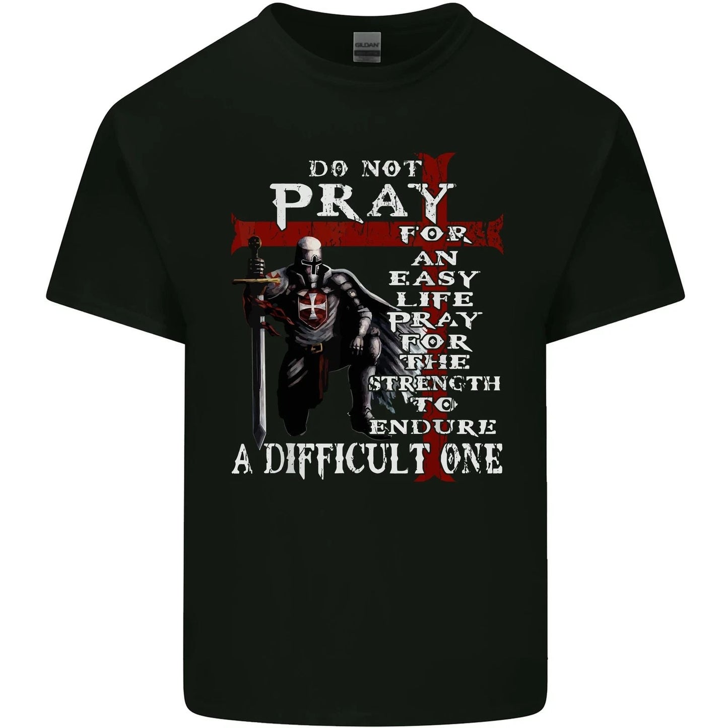 Do Not Pray Knights Templar St Georges Day Mens Cotton T-Shirt Tee Top Unisex T-shirt, Sweatshirt, Hoodie, Long Sleeve Tee - T-Shirt, Sweatshirt, Hoodie