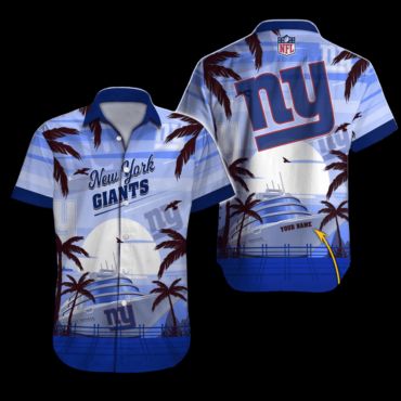 Personalized New York Giants Ocean Breeze Hawaiian Shirt Unisex T-shirt, Sweatshirt, Hoodie, Long Sleeve Tee - T-Shirt, Sweatshirt, Hoodie