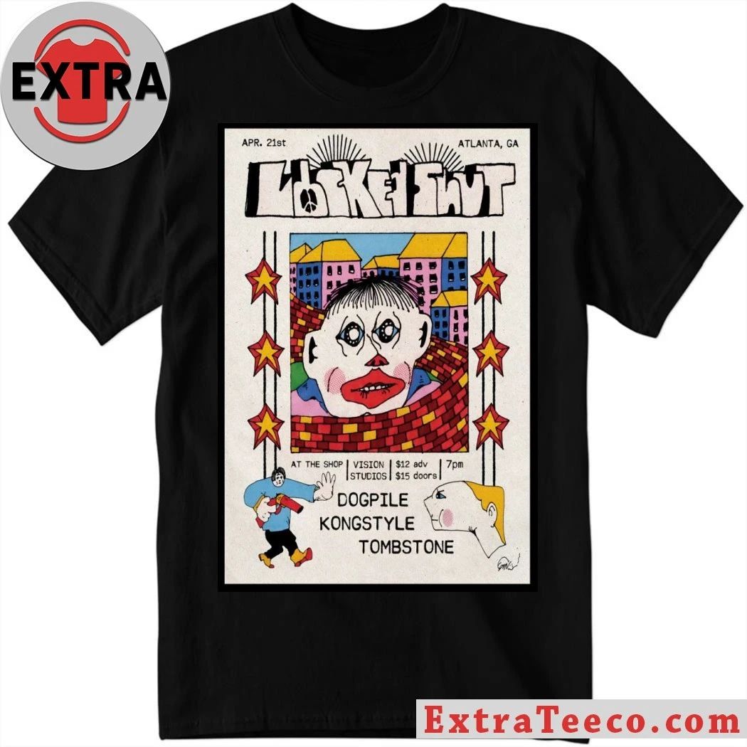 LOCKED SHUT Atlanta GA Tour On April 21 2026 Poster Shirt Unisex T-shirt, Sweatshirt, Hoodie, Long Sleeve Tee - T-Shirt, Sweatshirt, Hoodie