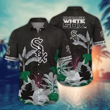 Chicago White Sox Beachside Bliss Hawaiian Shirt Unisex T-shirt, Sweatshirt, Hoodie, Long Sleeve Tee - T-Shirt, Sweatshirt, Hoodie