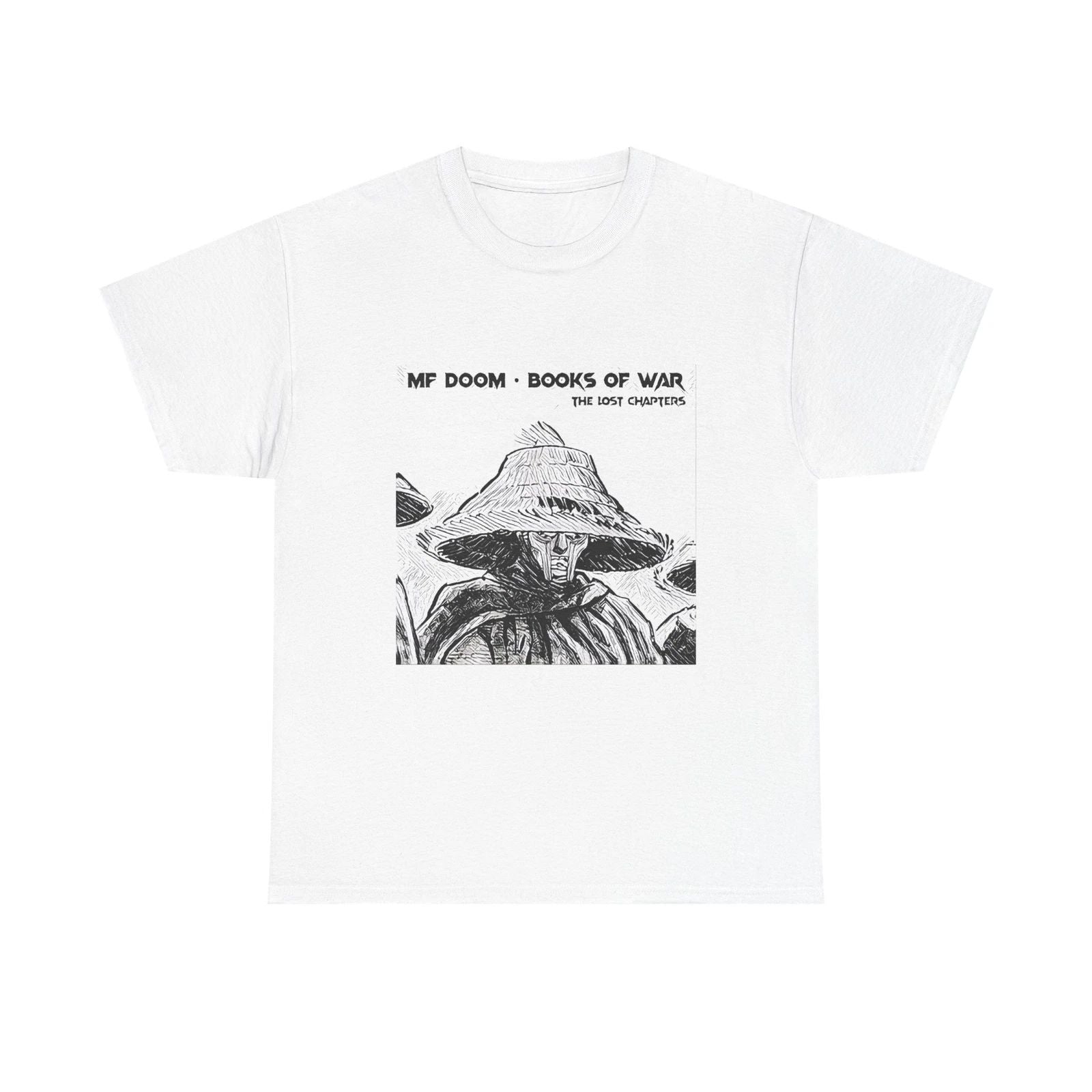 MF DOOM Books of War Art Graphic Print Unisex Heavy Cotton T-Shirt Unisex T-shirt, Sweatshirt, Hoodie, Long Sleeve Tee - T-Shirt, Sweatshirt, Hoodie
