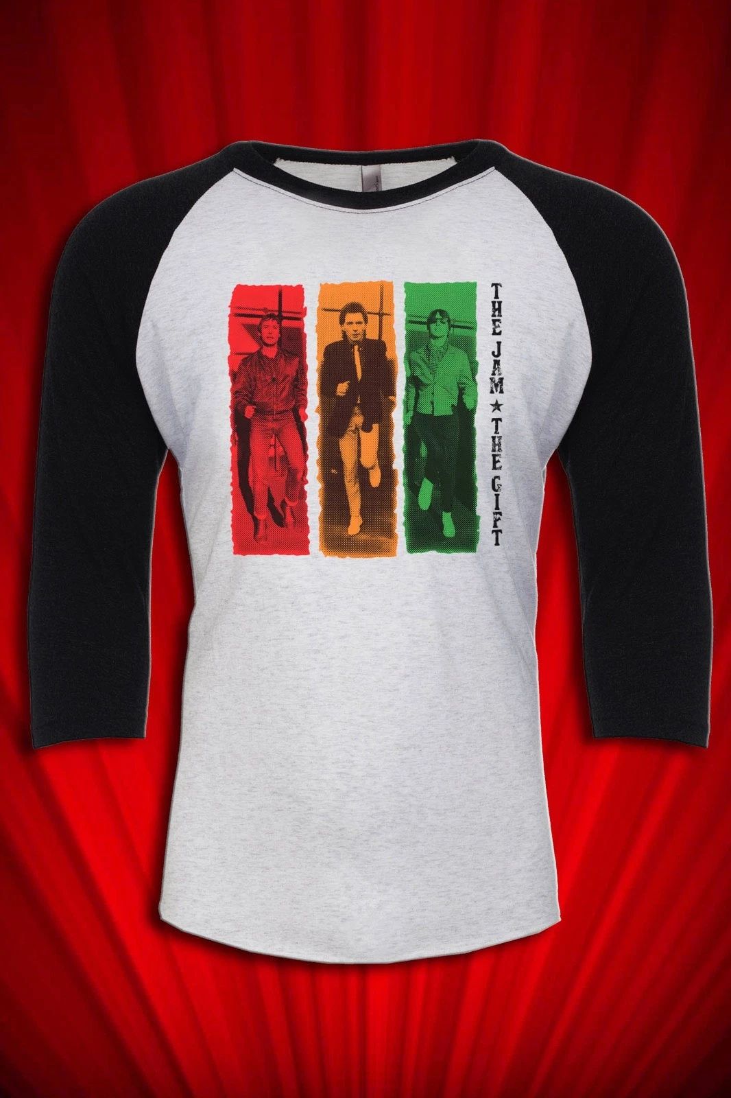 The Jam Gift Tour Jersey 1982 T-SHIRT  Town Called Malice Unisex T-shirt, Sweatshirt, Hoodie, Long Sleeve Tee - T-Shirt, Sweatshirt, Hoodie