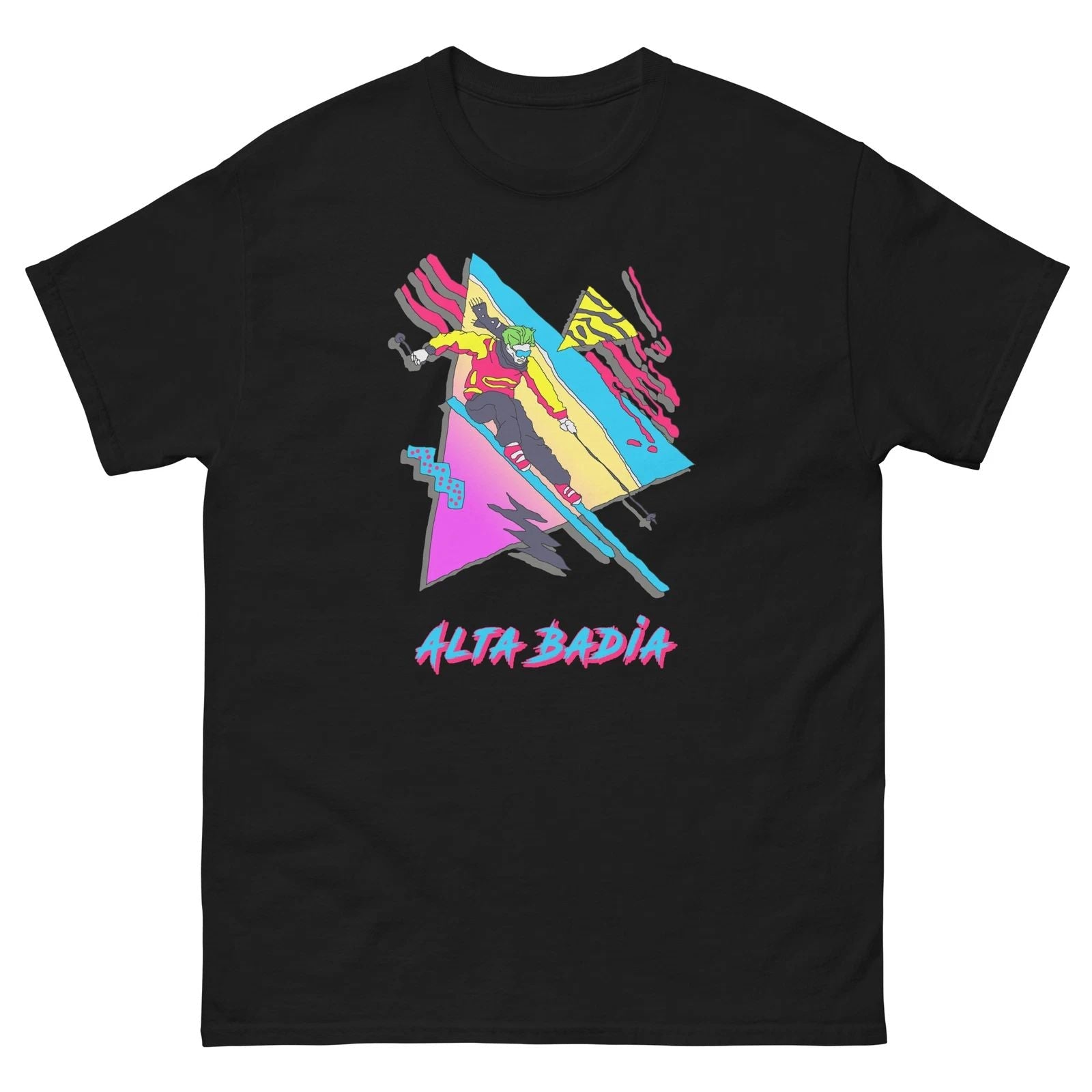 Retro Skier Alta Badia Skiing Ski Fun T-Shirt Unisex T-shirt, Sweatshirt, Hoodie, Long Sleeve Tee - T-Shirt, Sweatshirt, Hoodie