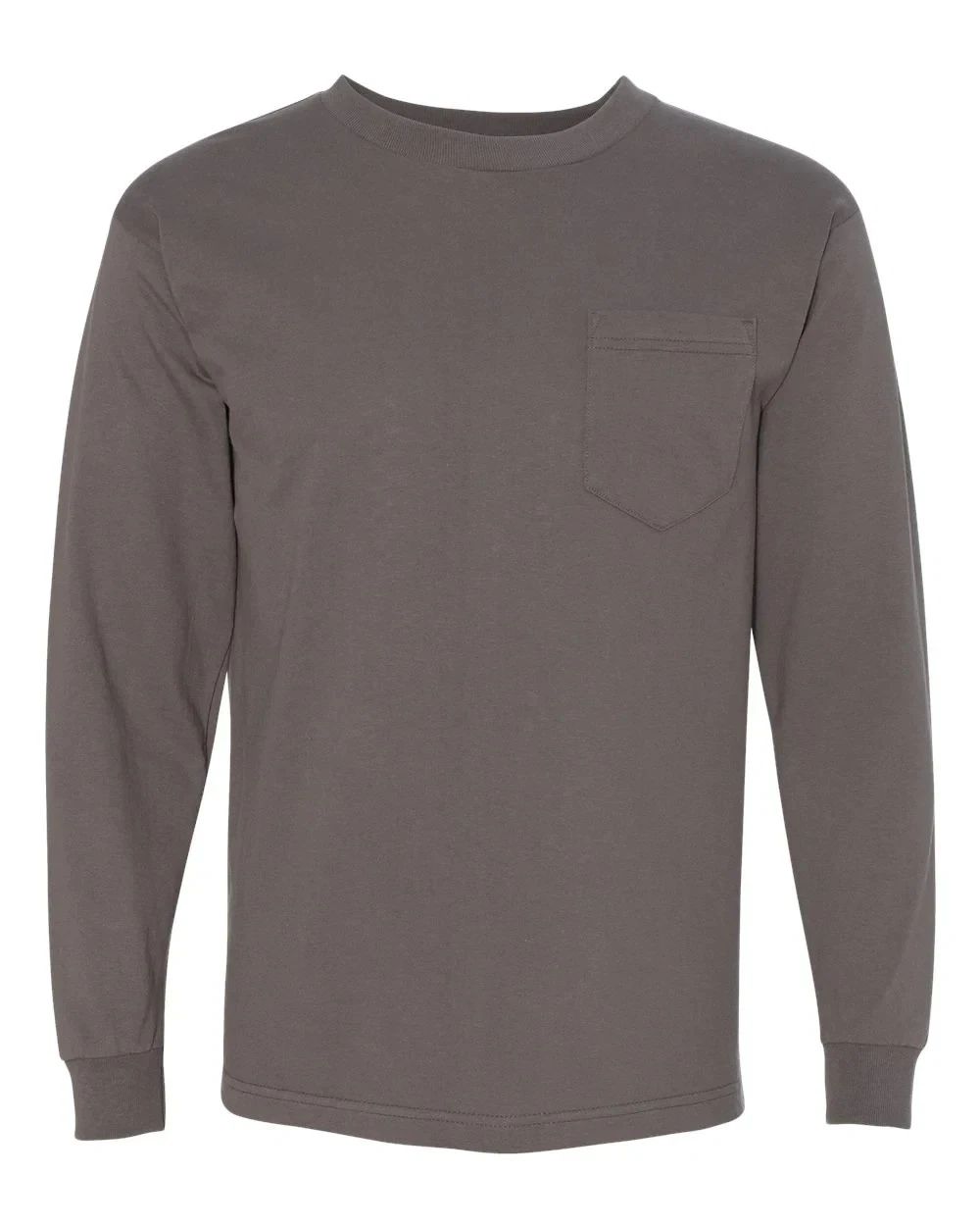 Bayside  - Unisex USA made long sleeve pocket - 8100 - Small - 100% Cotton Unisex T-shirt, Sweatshirt, Hoodie, Long Sleeve Tee - T-Shirt, Sweatshirt, Hoodie