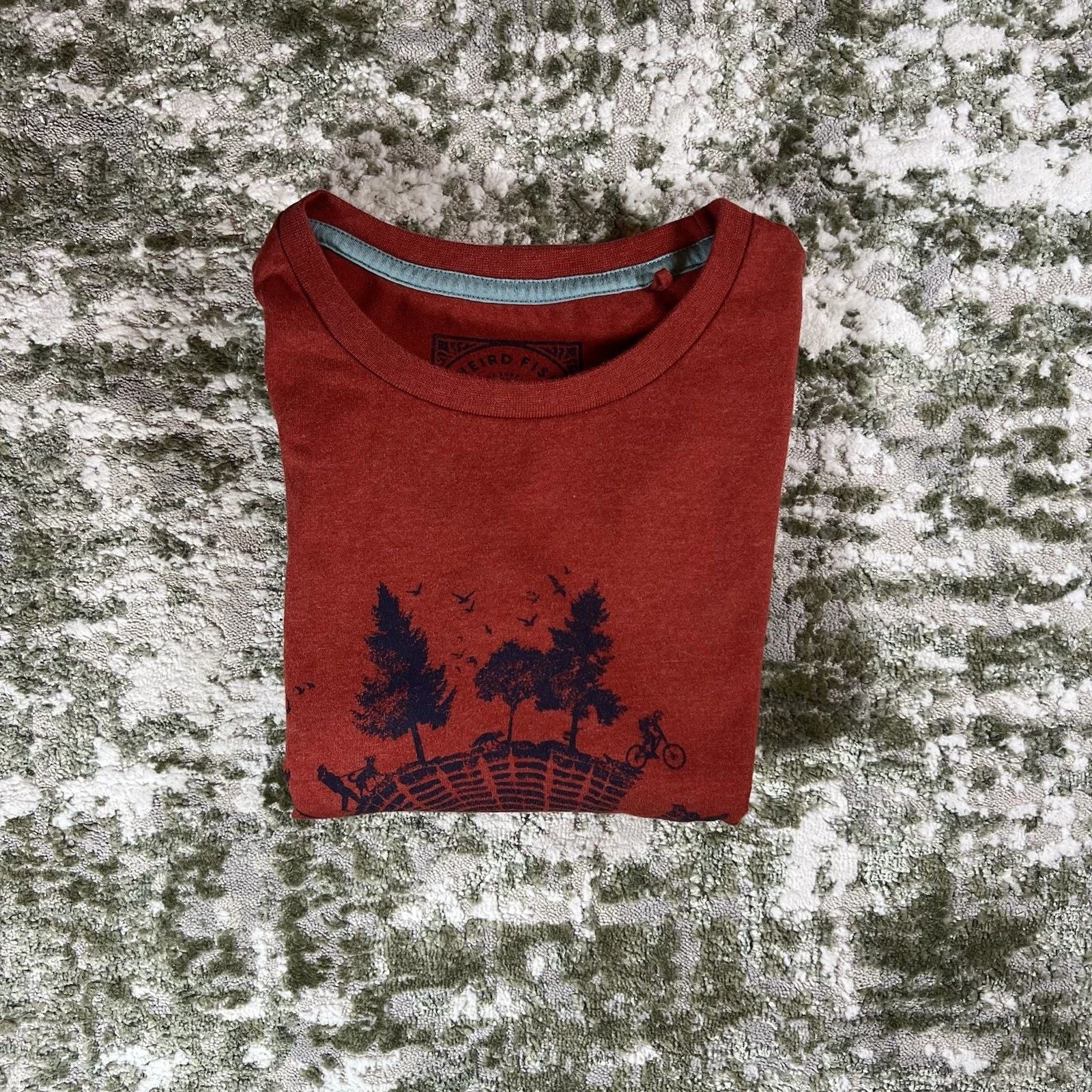 Weird Fish Timber Graphic T-Shirt Mens Red XL Cotton Polyester Blend Casual Unisex T-shirt, Sweatshirt, Hoodie, Long Sleeve Tee - T-Shirt, Sweatshirt, Hoodie