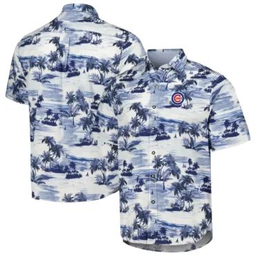 Chicago Cubs Blue Tropics Paradise Hawaiian Shirt Unisex T-shirt, Sweatshirt, Hoodie, Long Sleeve Tee - T-Shirt, Sweatshirt, Hoodie