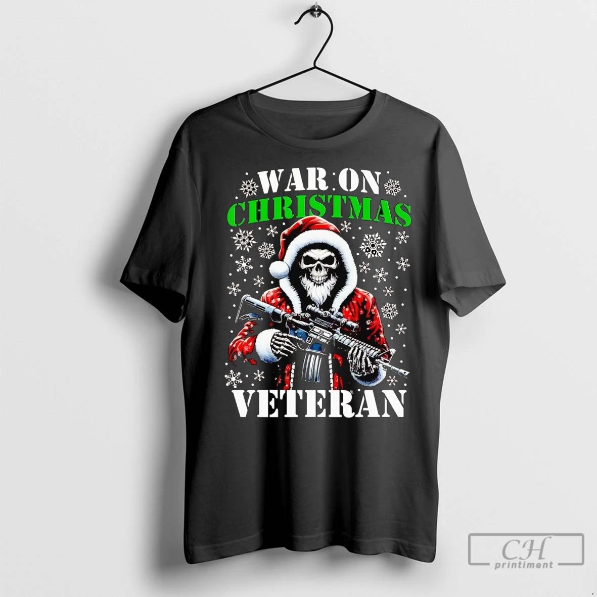 Premium War On Christmas Veteran Unisex T-shirt, Sweatshirt, Hoodie, Long Sleeve Tee - T-Shirt, Sweatshirt, Hoodie