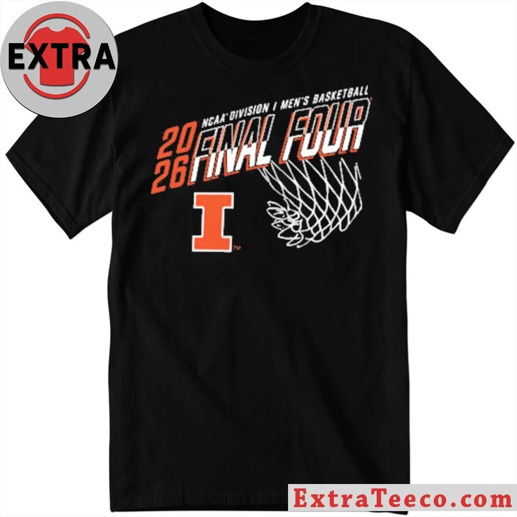 Illinois Basketball 2026 Final Four Graphic T-Shirt Unisex T-shirt, Sweatshirt, Hoodie, Long Sleeve Tee - T-Shirt, Sweatshirt, Hoodie