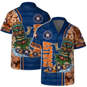Houston Astros Tropical Flamingo Hawaiian Shirt Unisex T-shirt, Sweatshirt, Hoodie, Long Sleeve Tee - T-Shirt, Sweatshirt, Hoodie
