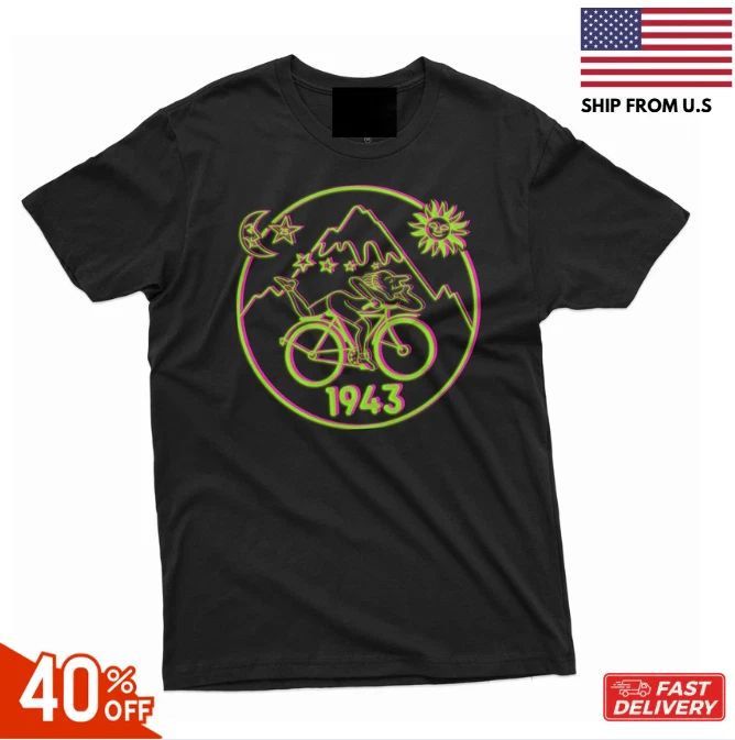 Bicycle Day 1943 T-Shirt Funny Bicycle Tee LSD Acid Dr Albert Hofmann T Shirt !! Unisex T-shirt, Sweatshirt, Hoodie, Long Sleeve Tee - T-Shirt, Sweatshirt, Hoodie