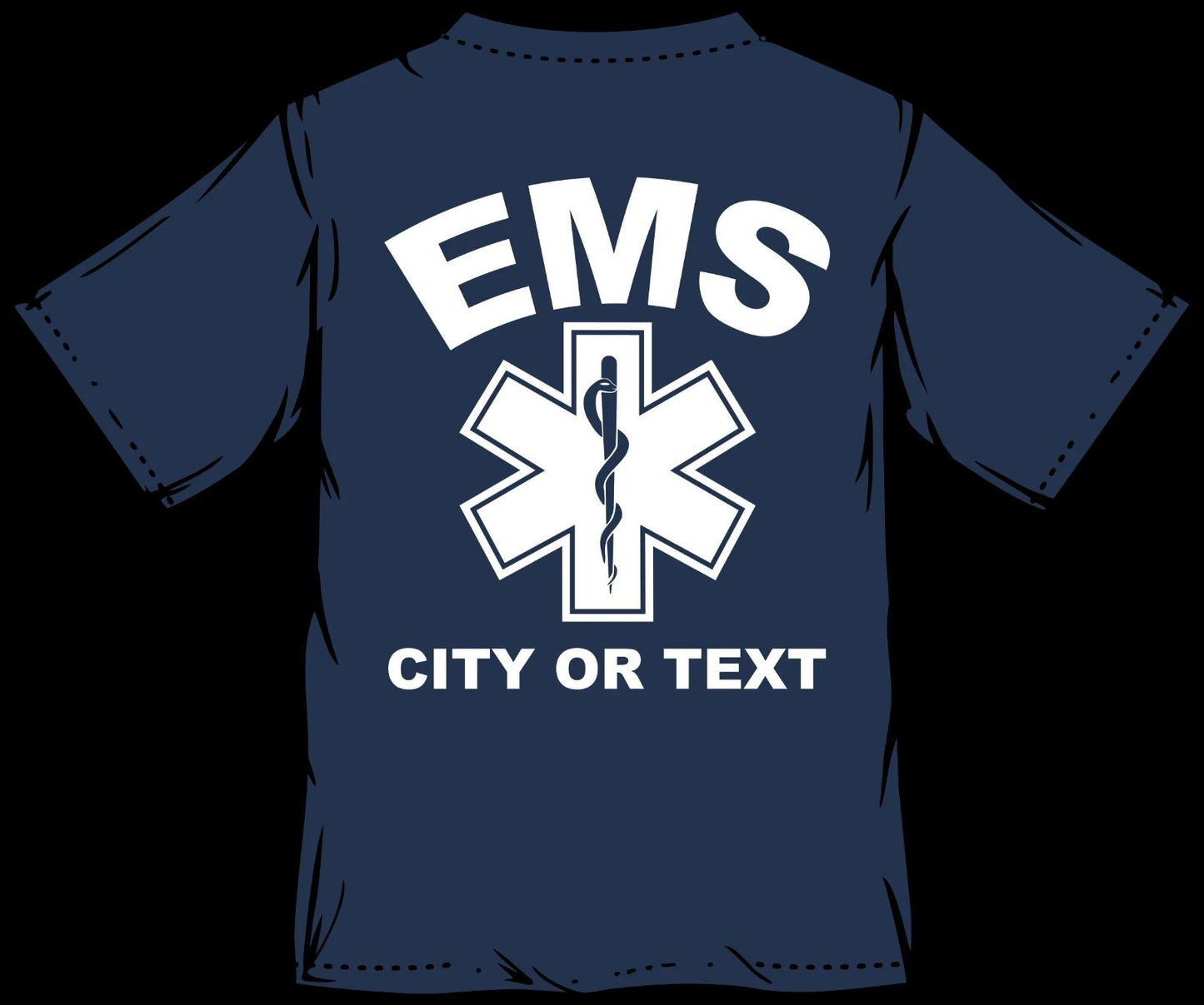 Personalized  EMS Shirt FireFighter Fire Department T-shirt Custom Unisex T-shirt, Sweatshirt, Hoodie, Long Sleeve Tee - T-Shirt, Sweatshirt, Hoodie