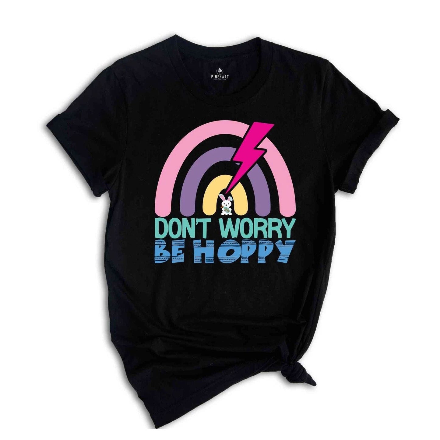 Don't Worry Be Hoppy Shirt, Student Shirt, Cute Easter Shirt, Happy Easter Day, Unisex T-shirt, Sweatshirt, Hoodie, Long Sleeve Tee - T-Shirt, Sweatshirt, Hoodie
