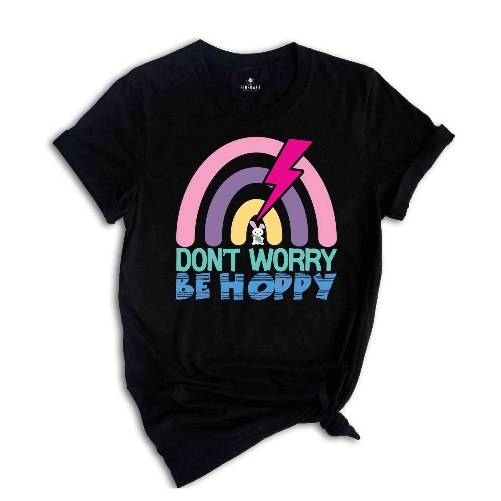 Don't Worry Be Hoppy Shirt, Student Shirt, Cute Easter Shirt, Happy Easter Day, Unisex T-shirt, Sweatshirt, Hoodie, Long Sleeve Tee - T-Shirt, Sweatshirt, Hoodie