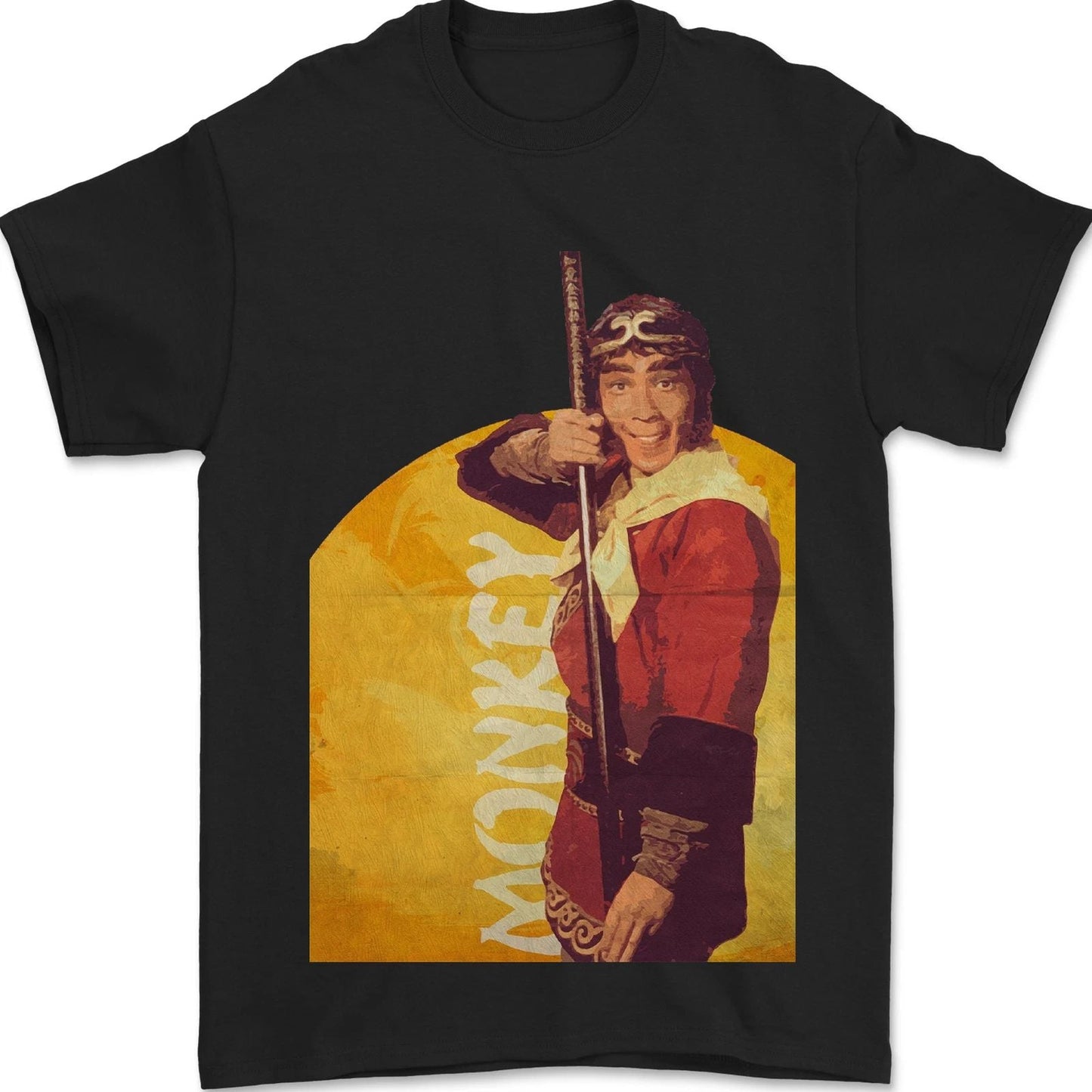 Monkey Magic Martial Arts Fantasy TV Retro Mens T-Shirt 100% Cotton Unisex T-shirt, Sweatshirt, Hoodie, Long Sleeve Tee - T-Shirt, Sweatshirt, Hoodie