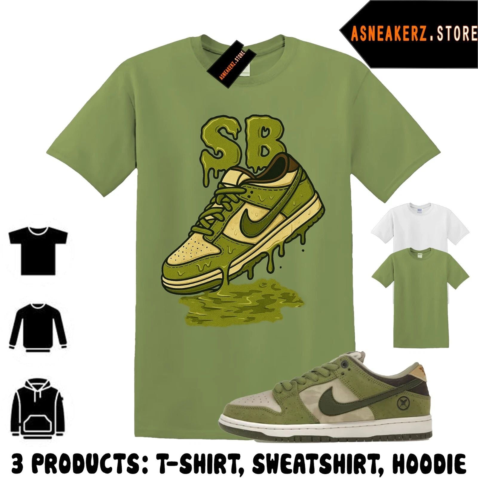 Tee Shirt Matching Dunk Low Yuto Horigome Matcha To Match Sneaker Shoe Dripping Unisex T-shirt, Sweatshirt, Hoodie, Long Sleeve Tee - T-Shirt, Sweatshirt, Hoodie