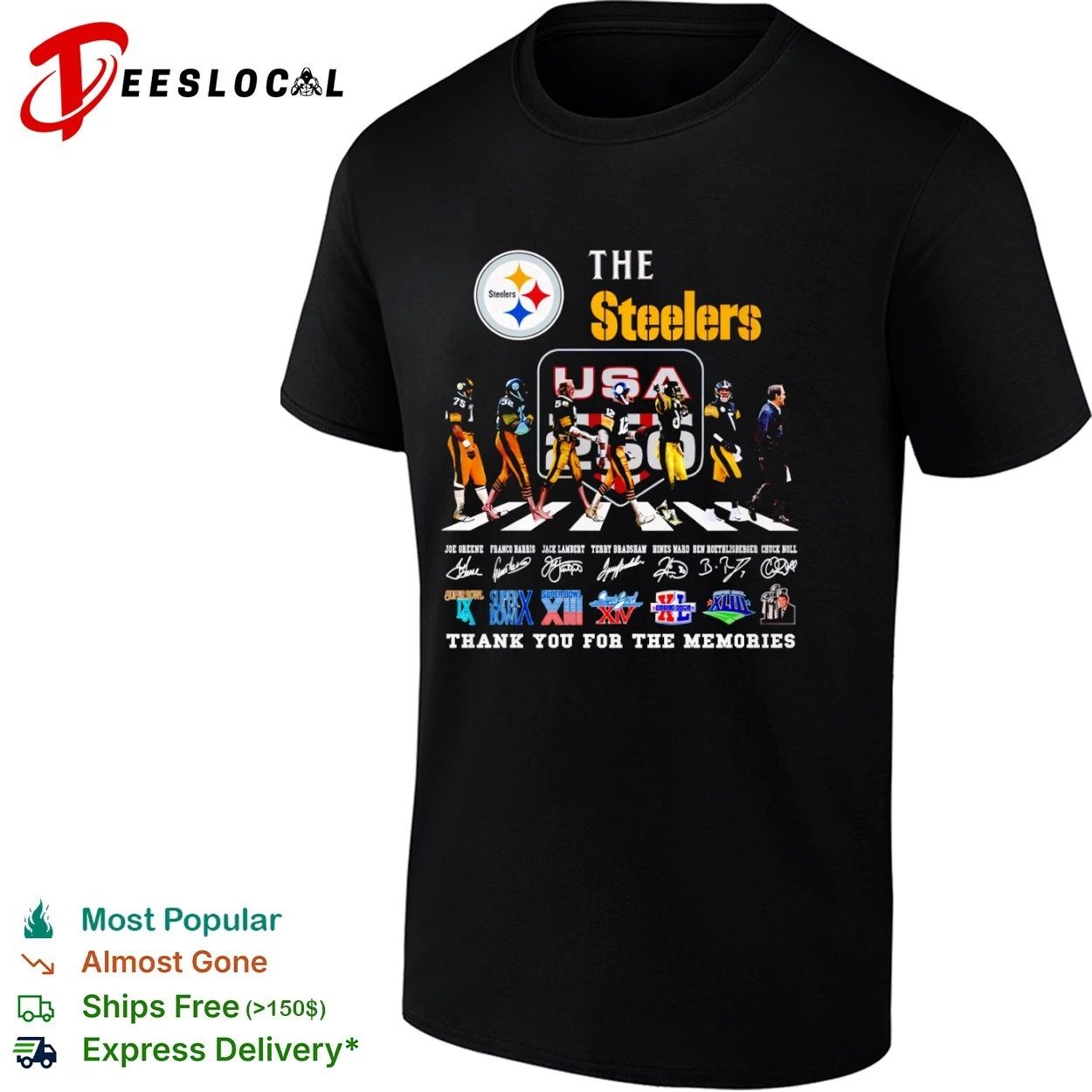 The Steelers Joe Greene Franco Harris Jack Lambert Terry Bradshaw Hines Ward Ben Roethlisberger T-shirt - T-Shirt, Sweatshirt, Hoodie