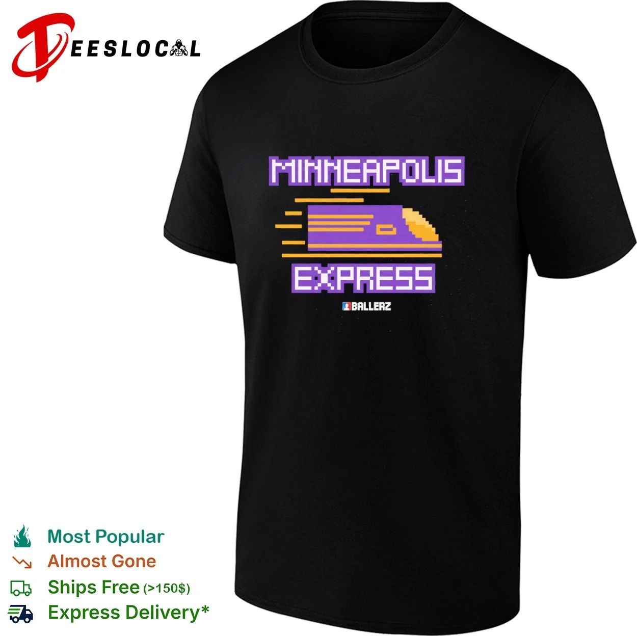 Minneapolis Express Ballerz Minnesota T-shirt Unisex T-shirt, Sweatshirt, Hoodie, Long Sleeve Tee - T-Shirt, Sweatshirt, Hoodie