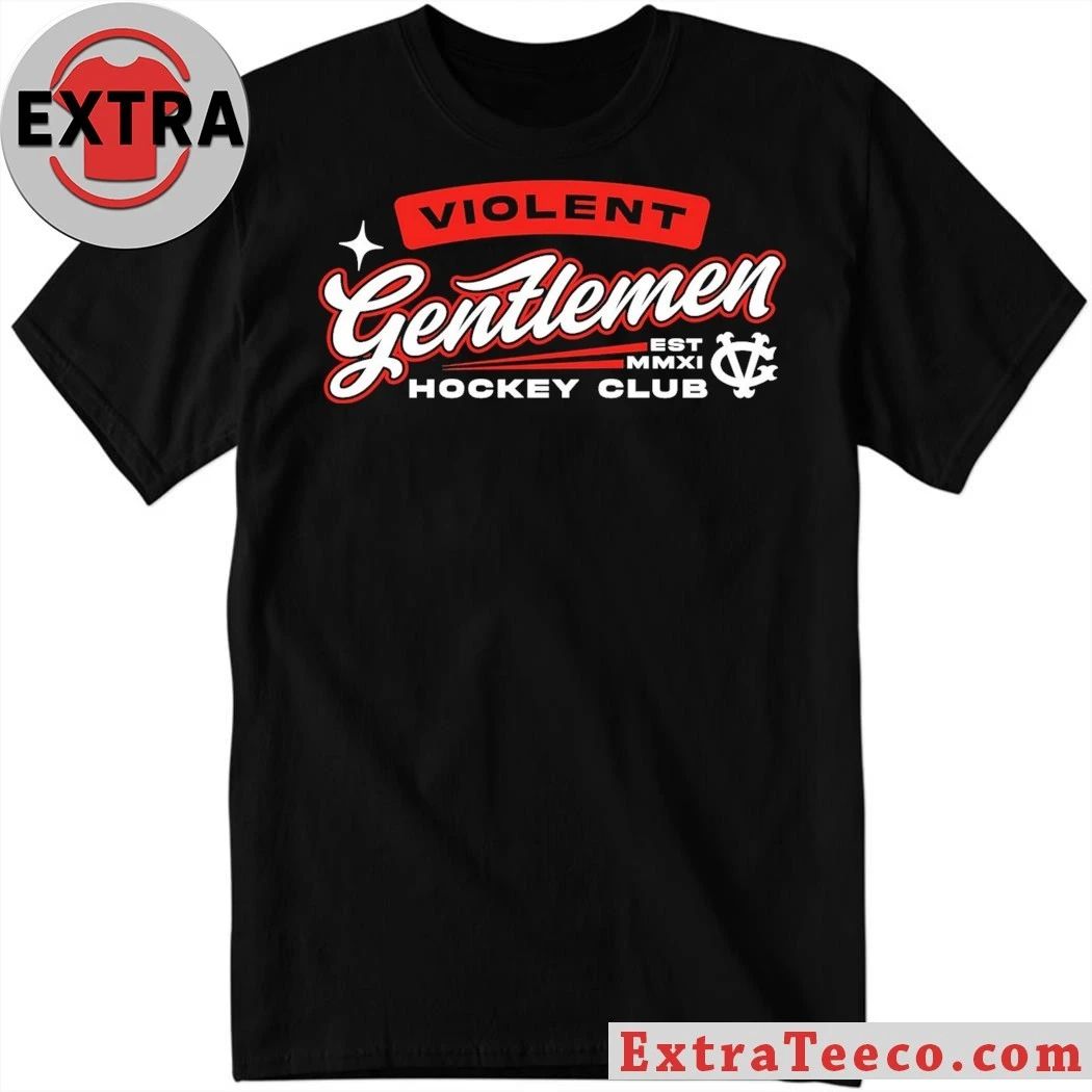 Violent Gentlemen Est Mmxi Hockey Club Shirt Unisex T-shirt, Sweatshirt, Hoodie, Long Sleeve Tee - T-Shirt, Sweatshirt, Hoodie
