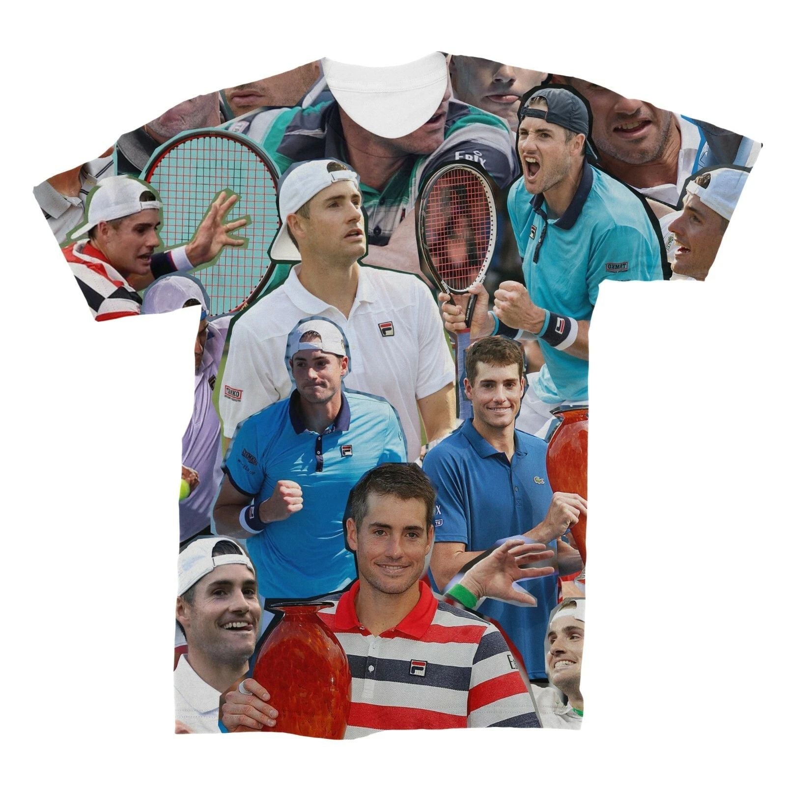 John Isner Collage T-Shirt Unisex T-shirt, Sweatshirt, Hoodie, Long Sleeve Tee - T-Shirt, Sweatshirt, Hoodie