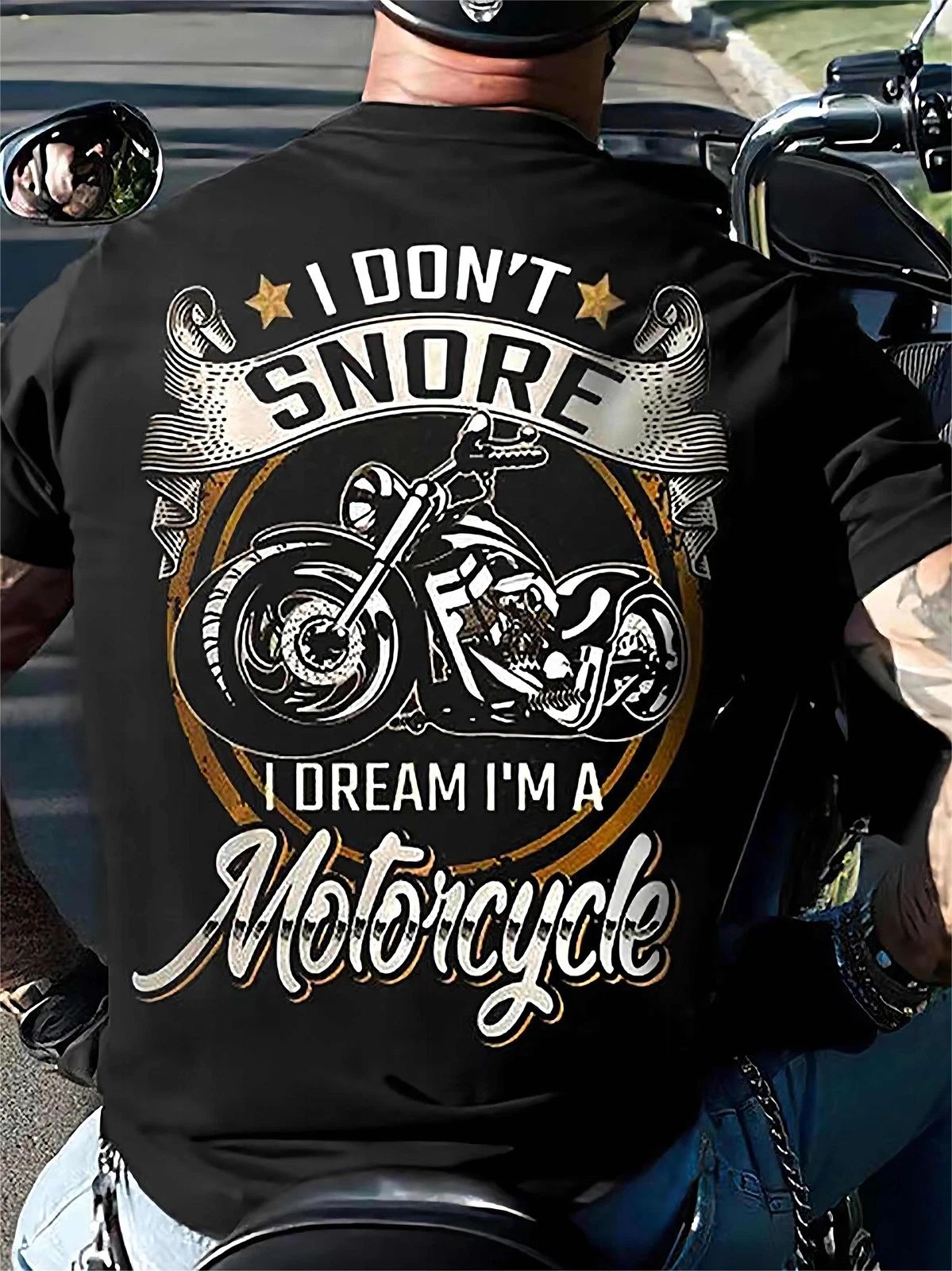 I Don't Snore Motorcycle Biker Funny Men's Graphic T-Shirt Rider Gift Unisex T-shirt, Sweatshirt, Hoodie, Long Sleeve Tee - T-Shirt, Sweatshirt, Hoodie