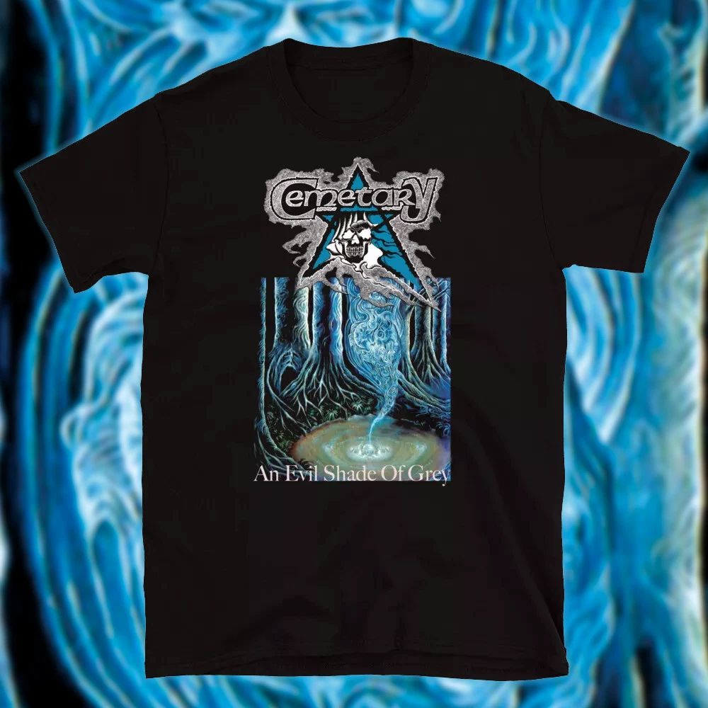 CEMETERY - AN EVIL SHADE OF GREY T-Shirt Swedish Death Metal Classic Unisex T-shirt, Sweatshirt, Hoodie, Long Sleeve Tee - T-Shirt, Sweatshirt, Hoodie