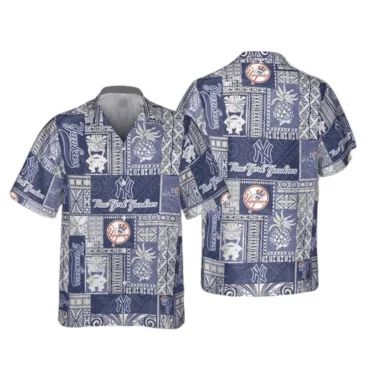 New York Yankees Island Patchwork Hawaiian Shirt Unisex T-shirt, Sweatshirt, Hoodie, Long Sleeve Tee - T-Shirt, Sweatshirt, Hoodie