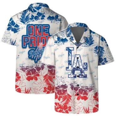 Los Angeles Dodgers One Pride Hawaiian Shirt Unisex T-shirt, Sweatshirt, Hoodie, Long Sleeve Tee - T-Shirt, Sweatshirt, Hoodie