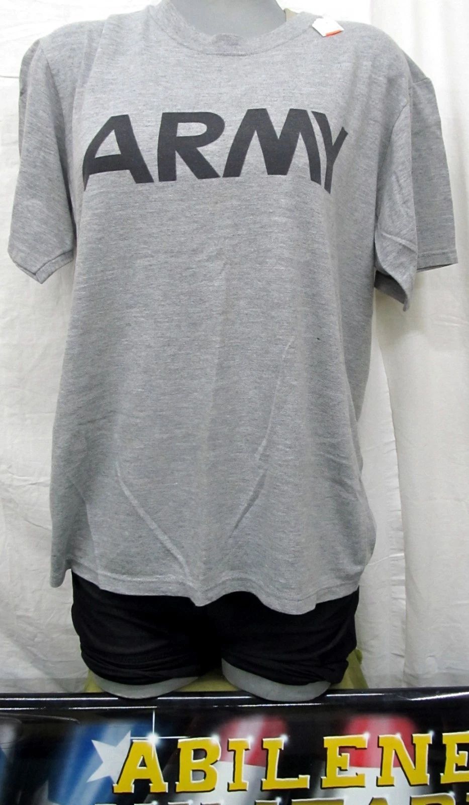 U.S. ARMY PT SHORT SLEEVE SS T-SHIRT IPFU GREY POLYSTER USED MEDIUM Unisex T-shirt, Sweatshirt, Hoodie, Long Sleeve Tee - T-Shirt, Sweatshirt, Hoodie