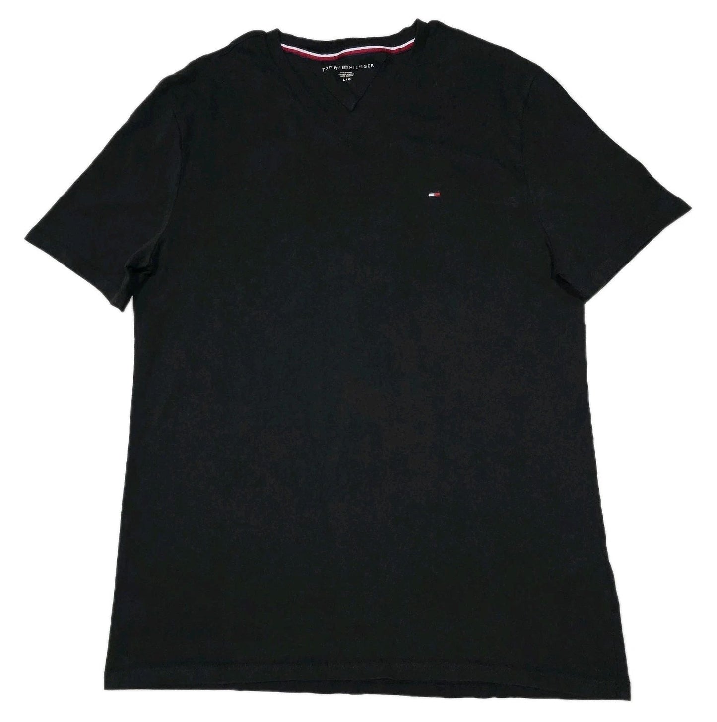 Tommy Hilfiger V-Neck T-shirt Mens Size L Large Black Unisex T-shirt, Sweatshirt, Hoodie, Long Sleeve Tee - T-Shirt, Sweatshirt, Hoodie