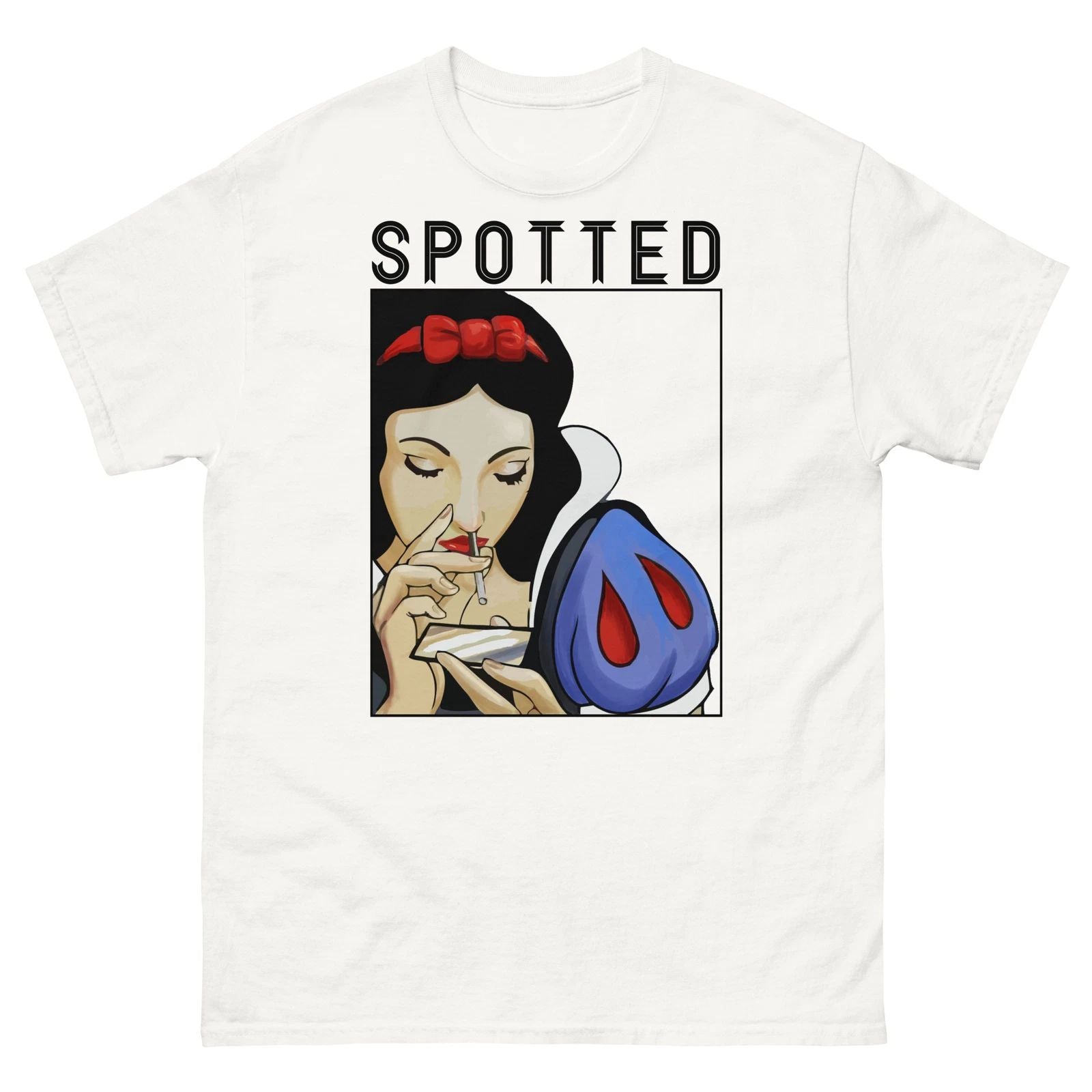 Snow White Spotted T Shirt, #coke, Cocaine Unisex T-shirt, Sweatshirt, Hoodie, Long Sleeve Tee - T-Shirt, Sweatshirt, Hoodie