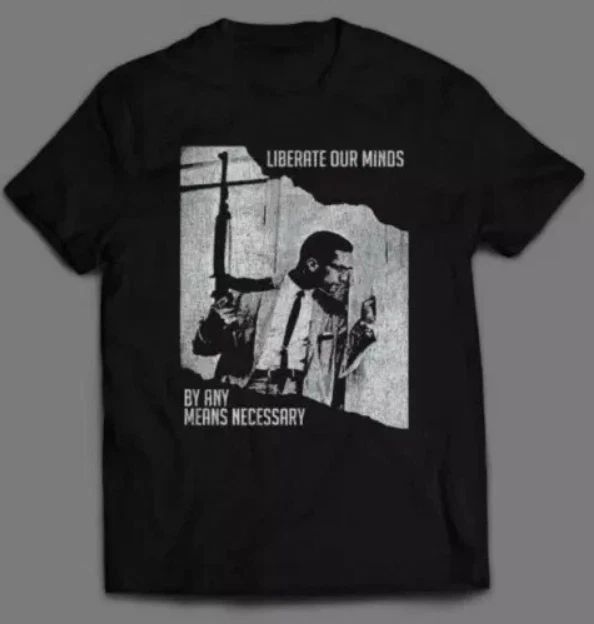 Malcolm X t shirt, art-graphic-full-HOT hot shirt, Size S-5XL Unisex T-shirt, Sweatshirt, Hoodie, Long Sleeve Tee - T-Shirt, Sweatshirt, Hoodie