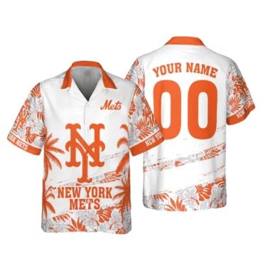 New York Mets Summer Breeze Hawaiian Shirt Unisex T-shirt, Sweatshirt, Hoodie, Long Sleeve Tee - T-Shirt, Sweatshirt, Hoodie