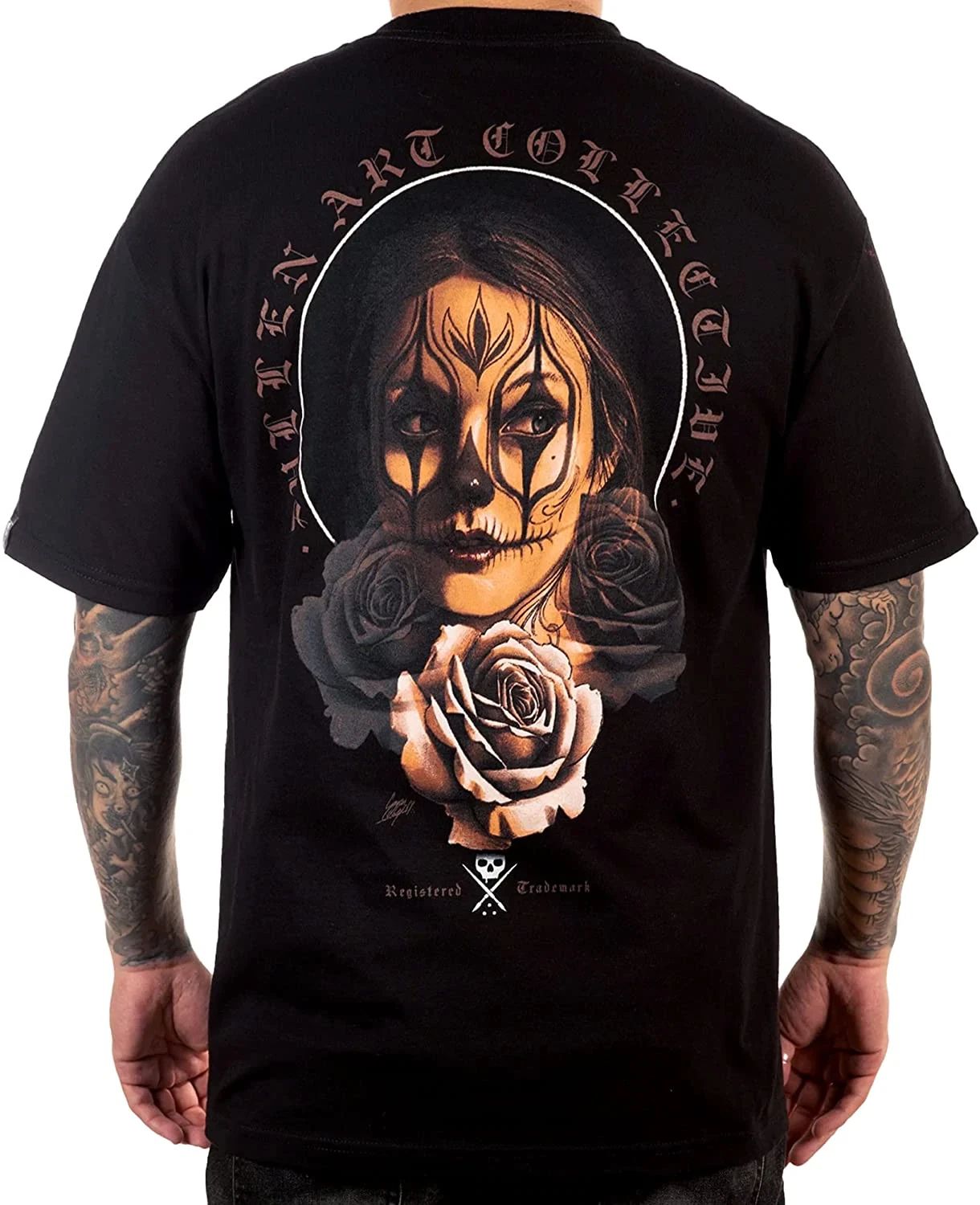 Sullen Men's T-shirt CRY LATER Tattoos Urban Design Skull Premium Quality Unisex T-shirt, Sweatshirt, Hoodie, Long Sleeve Tee - T-Shirt, Sweatshirt, Hoodie