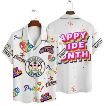 Houston Astros Pride Celebration Hawaiian Shirt Unisex T-shirt, Sweatshirt, Hoodie, Long Sleeve Tee - T-Shirt, Sweatshirt, Hoodie
