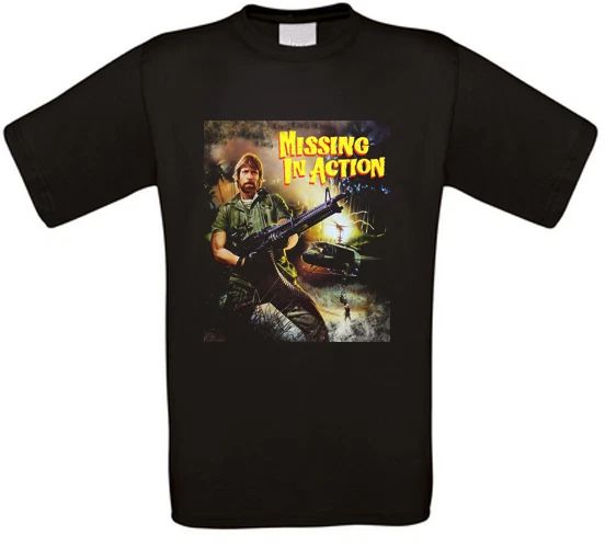 Missing in Action Cult Movie T-Shirt All Sizes NEW Unisex T-shirt, Sweatshirt, Hoodie, Long Sleeve Tee - T-Shirt, Sweatshirt, Hoodie