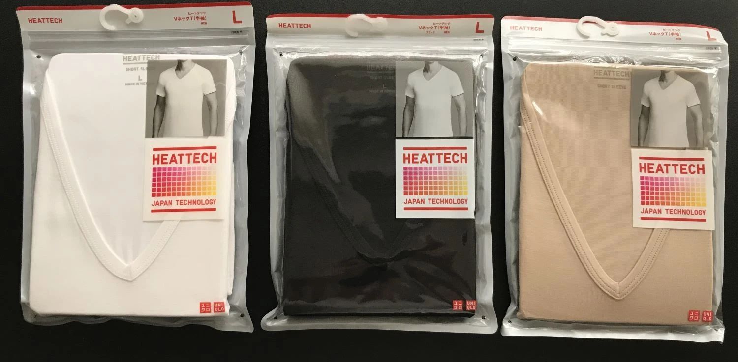 UNIQLO Japan MEN Heattech V Neck Short Sleeve T-shirt Unisex T-shirt, Sweatshirt, Hoodie, Long Sleeve Tee - T-Shirt, Sweatshirt, Hoodie