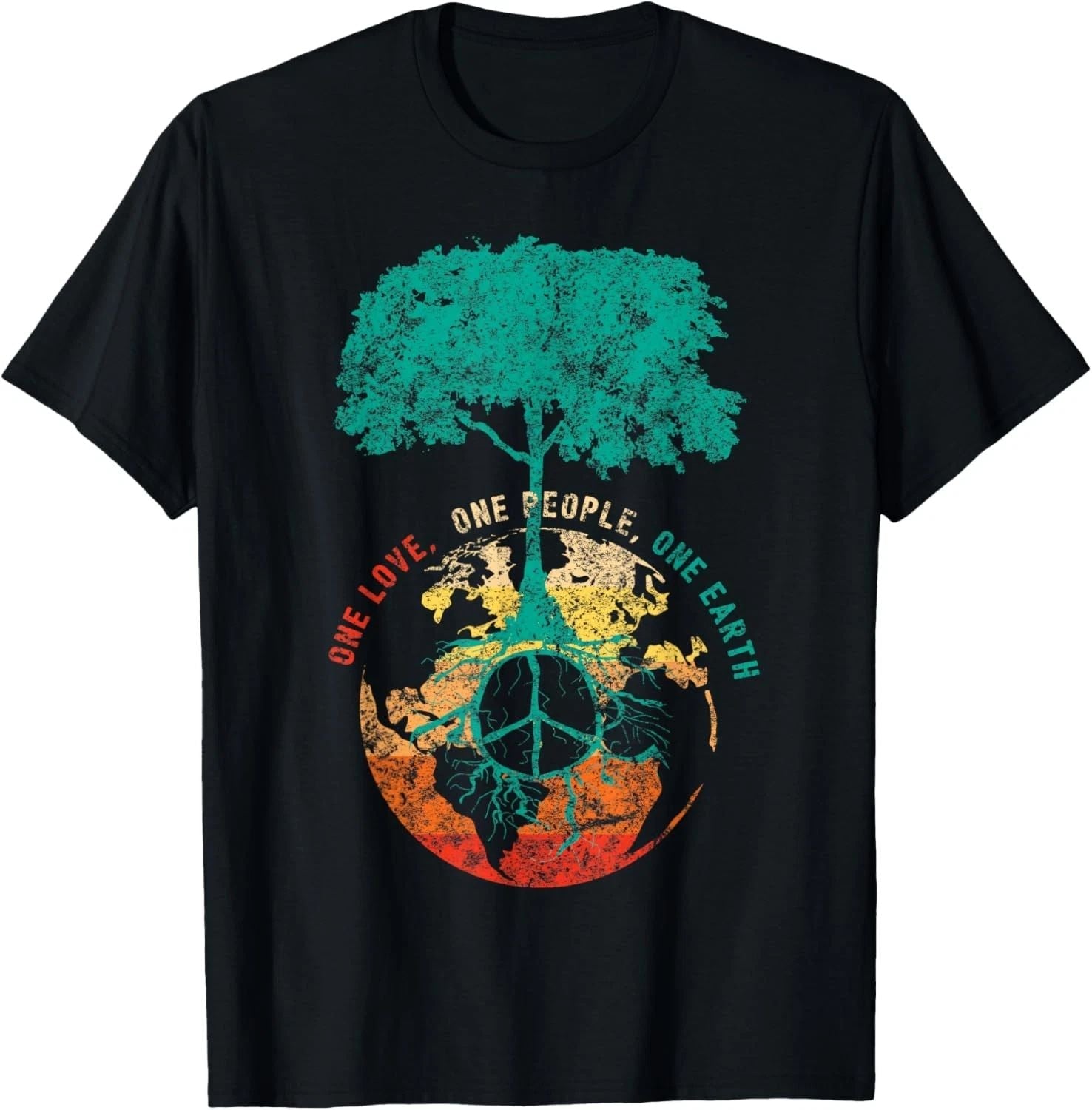 World Peace Tree Love People Peace Sign Earth Day Gift T-Shirt Unisex T-shirt, Sweatshirt, Hoodie, Long Sleeve Tee - T-Shirt, Sweatshirt, Hoodie