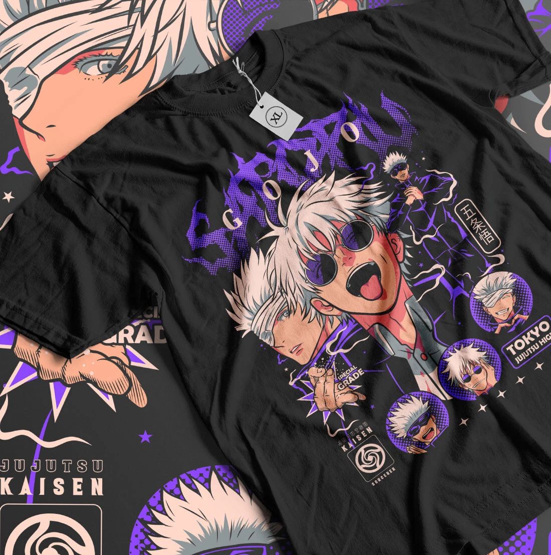 Gojo Satoru T-Shirt Jujutsu Kaisen Mahito Horror Anime Funny Gift Shirt All Size Unisex T-shirt, Sweatshirt, Hoodie, Long Sleeve Tee - T-Shirt, Sweatshirt, Hoodie