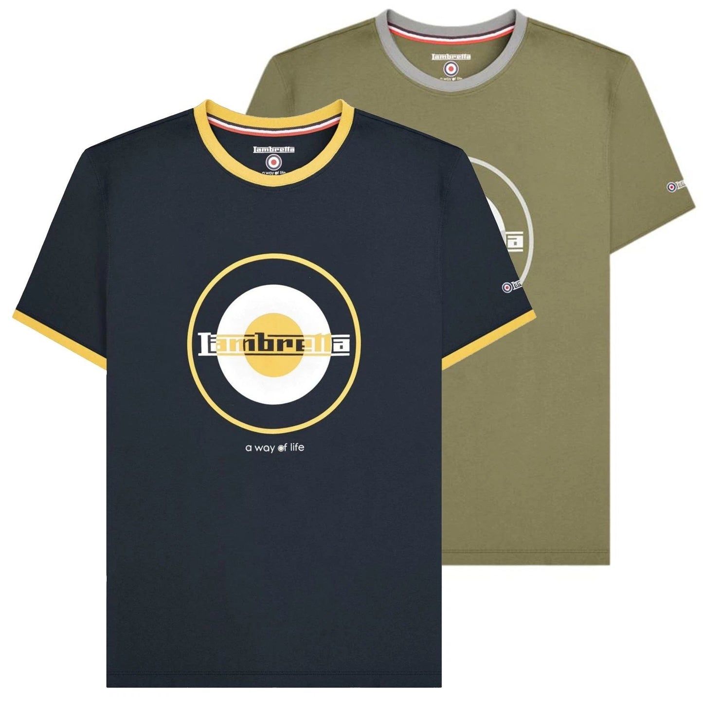 Mens Lambretta Target Ringer Casual Retro SKA Ringer Logo Shirt Sizes M to 4XL Unisex T-shirt, Sweatshirt, Hoodie, Long Sleeve Tee - T-Shirt, Sweatshirt, Hoodie