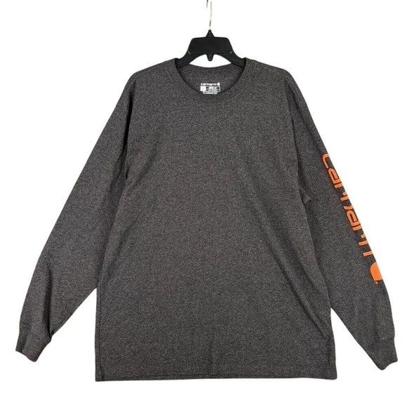 Carhartt Loose Fit Shirt Men L Workwear Logo Graphic Crew Utility Labor Unisex T-shirt, Sweatshirt, Hoodie, Long Sleeve Tee - T-Shirt, Sweatshirt, Hoodie