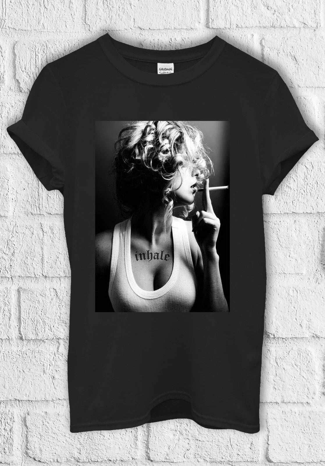Sexy Smoking Inhale Girl Cool T shirt Men Women Hoodie Sweatshirt Unisex  1491 Unisex T-shirt, Sweatshirt, Hoodie, Long Sleeve Tee - T-Shirt, Sweatshirt, Hoodie